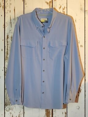 MAGELLAN Sz-XXL MAG WICK ADVENTURE GEAR Men's Blue SHIRT W/INSECT REPELLENT